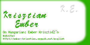 krisztian ember business card